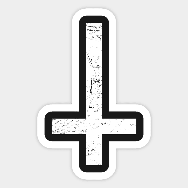 Inverted Cross | Goth Sticker by MeatMan